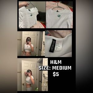 h&m crop top